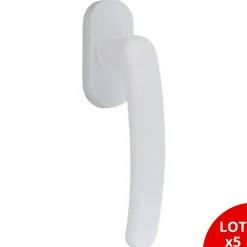 Secury-T Poignée de fenêtre oscillo-battante PVC laqué blanc RAL 9016- Poignée De Fenêtre