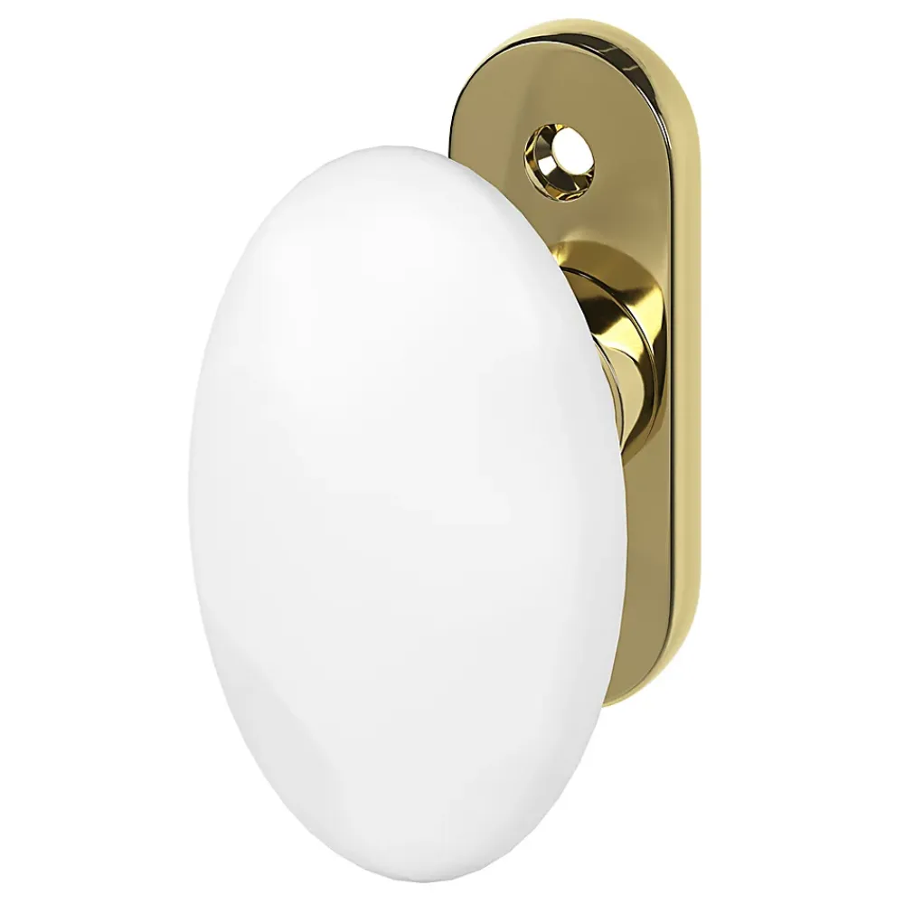 GoodHome Poignée De Fenêtre<Poignée de fenêtre Vras mat blanc l.4,2 x H.6,7 x P.5,4 cm