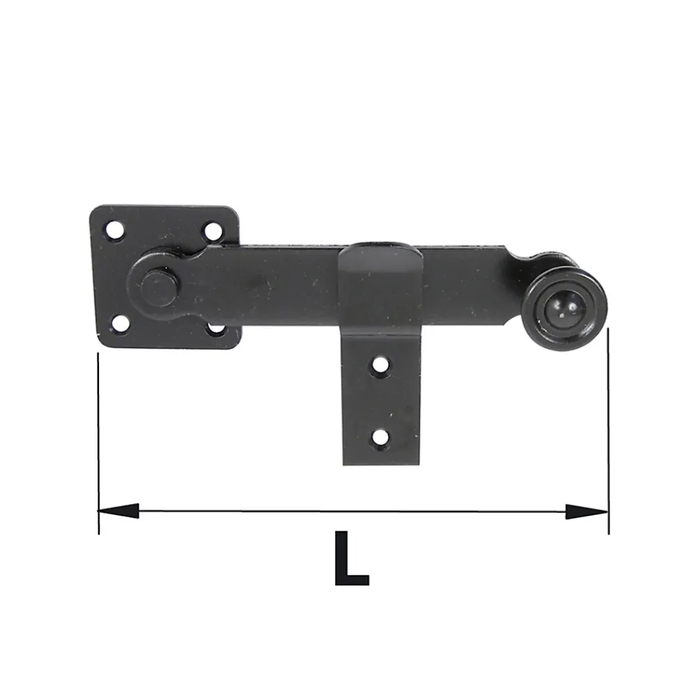 Afbat - Tb Industrie Sas Poignée de fléau avec support acier noir L.140 mm Afbat- Accesoire Pour Volet