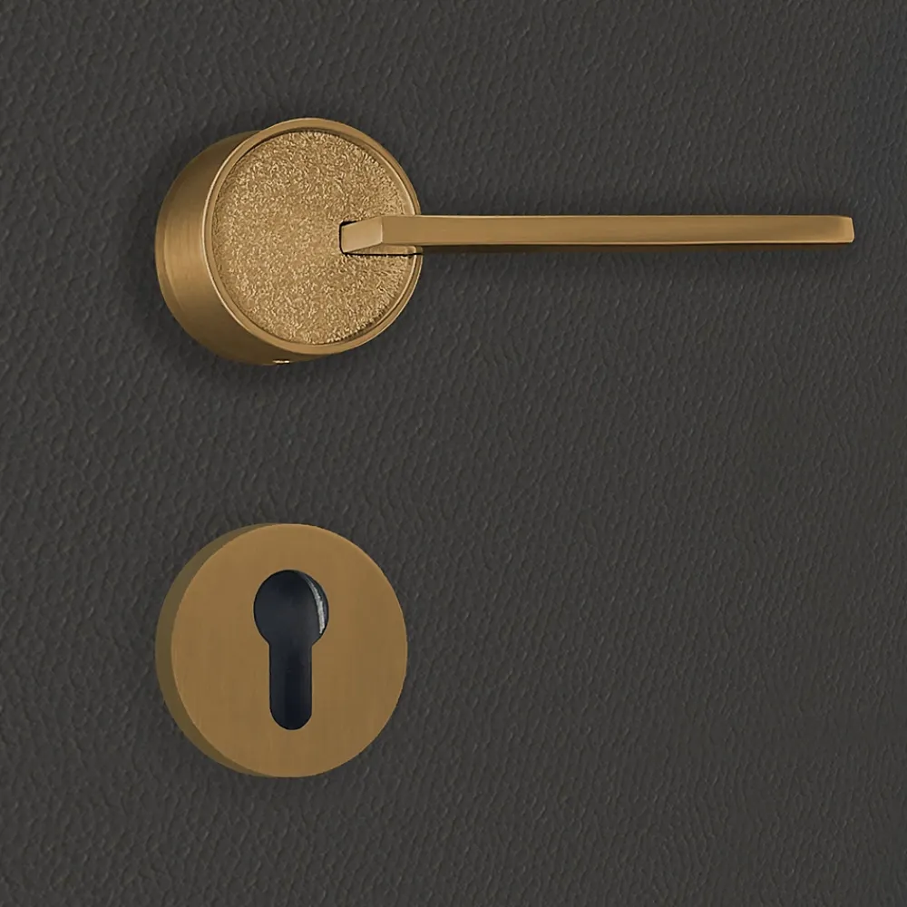 Katchmee Poignée De Porte<Poignée de porte design à cylindre finition aspect bronze Gulia -