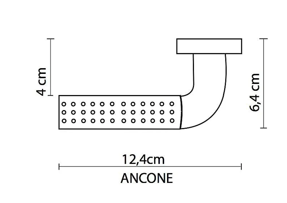 Reivilo Poignée de porte d'intérieur à clé Ancône- Poignée De Porte