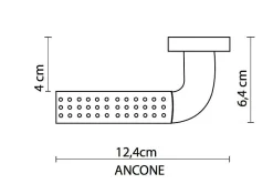 Reivilo Poignée de porte d'intérieur à clé Ancône- Poignée De Porte
