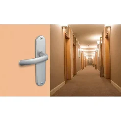 Vachette Poignée De Porte<Poignée de porte intérieure - Budget - - Gris argent - Clé L - 165 mm