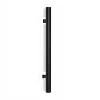 Hardwarexchange Poignée de tirage Diamètre 30 mm - v500 - S75 - L650 mm - INOX 304 Laqué RAL 9005 Noir Mat- Poignée De Porte Extérieure