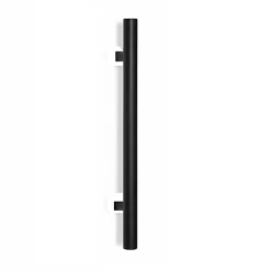 Hardwarexchange Poignée de tirage Diamètre 30 mm - Entraxe300 - S75 - L450 mm - INOX 304 Laqué RAL 9005 Noir Mat- Poignée De Porte Extérieure
