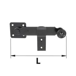Afbat - Tb Industrie Sas Accesoire Pour Volet<Poignée fléau avec support noir acier L.190 mm Afbat