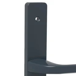 GoodHome Poignée porte pvc Servicio gris anthracite- Poignée De Porte Extérieure