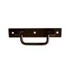 Afbat - Tb Industrie Sas Poignée sur platine Afbat acier noir l.120 mm- Accesoire Pour Volet