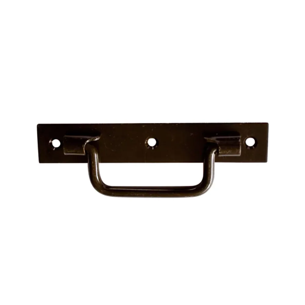 Afbat - Tb Industrie Sas Poignée sur platine Afbat acier noir l.140 mm- Accesoire Pour Volet