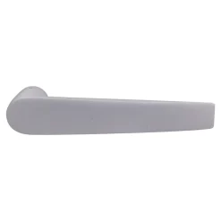 Poignée sur rosace Incurvé à visser Lizio aluminium mat blanc Ø- Poignée De Porte Extérieure