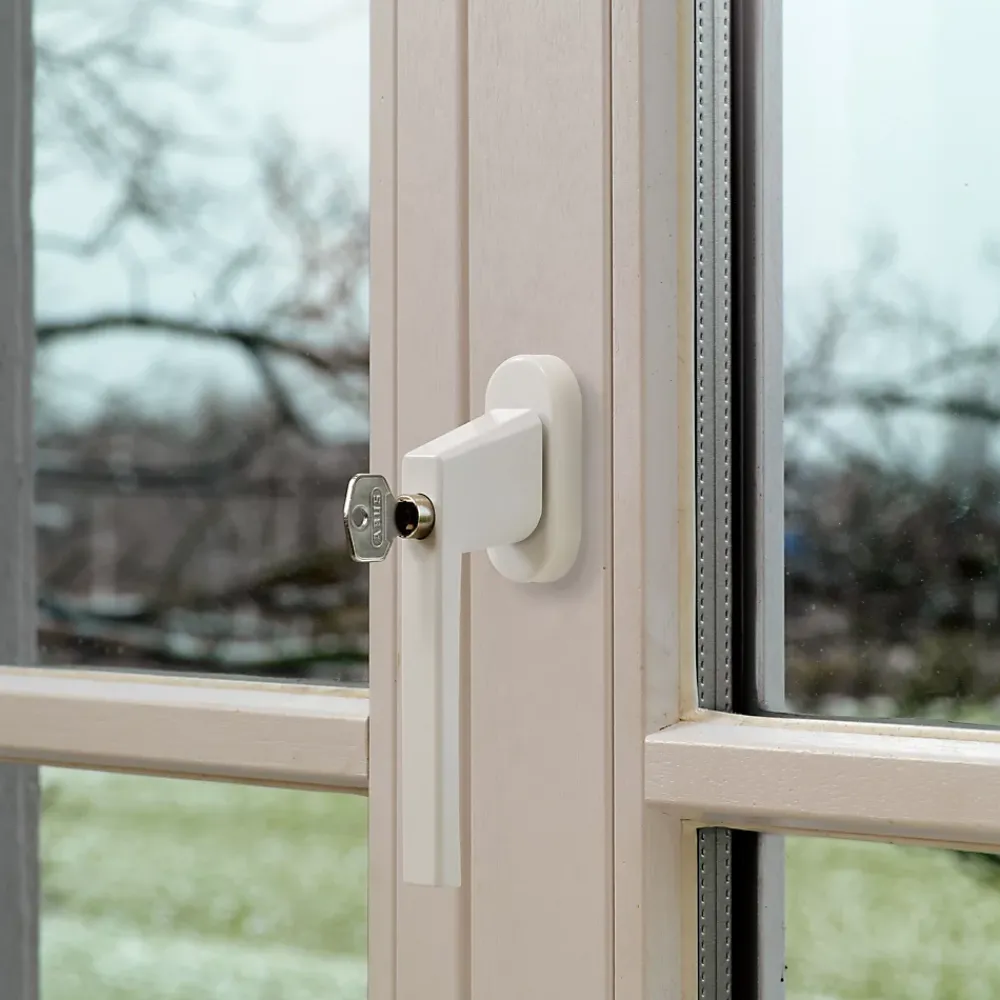 Abus Poingée de fenêtre à clé blanche- Accesoire Pour Volet