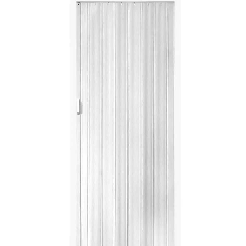Tectake Porte Coulissante<Porte accordéon Profil à double paroi avec poignée coulissante 80 x 203 cm blanc