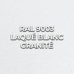 MySystem Porte battante blanche H 2040 x L 830 mm - 3 verres opales horizontaux + béquille noire- Bloc Porte