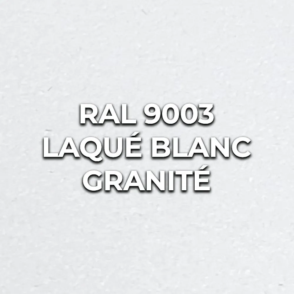 MySystem Porte battante blanche H 2040 x L 830 mm - 3 verres opales horizontaux + béquille noire- Bloc Porte