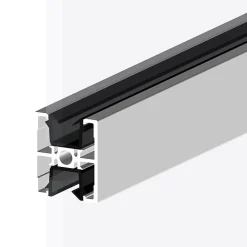 MySystem Porte battante blanche H 2040 x L 930 mm - 3 verres opales horizontaux + béquille inox- Bloc Porte