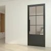 Schulte Bloc Porte<Porte complète intérieure en verre avec cadre - 83x211 cm - transparent - 6 carreaux - droite