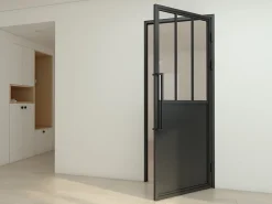 Schulte Bloc Porte<Porte complète intérieure en verre avec cadre - 83x211cm -atelier - transparent - charnière droite