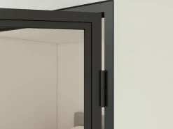 Schulte Bloc Porte<Porte complète intérieure en verre avec cadre - 83x211cm -atelier - transparent - charnière droite