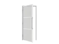 Schulte Bloc Porte<Porte complète intérieure en verre avec cadre 83x211cm - transparent - blanc mat - gauche