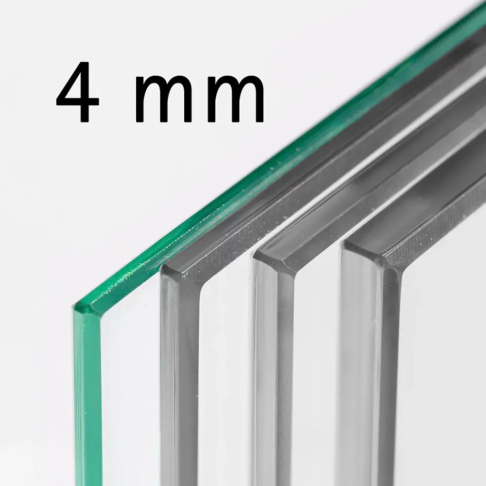 Schulte Bloc Porte<Porte complète intérieure en verre avec cadre 83x211cm - transparent - blanc mat - gauche