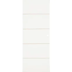 Porte Coulissante<Porte coulissante Alvéolaire gravé prépeinte H.204 x l.93 cm