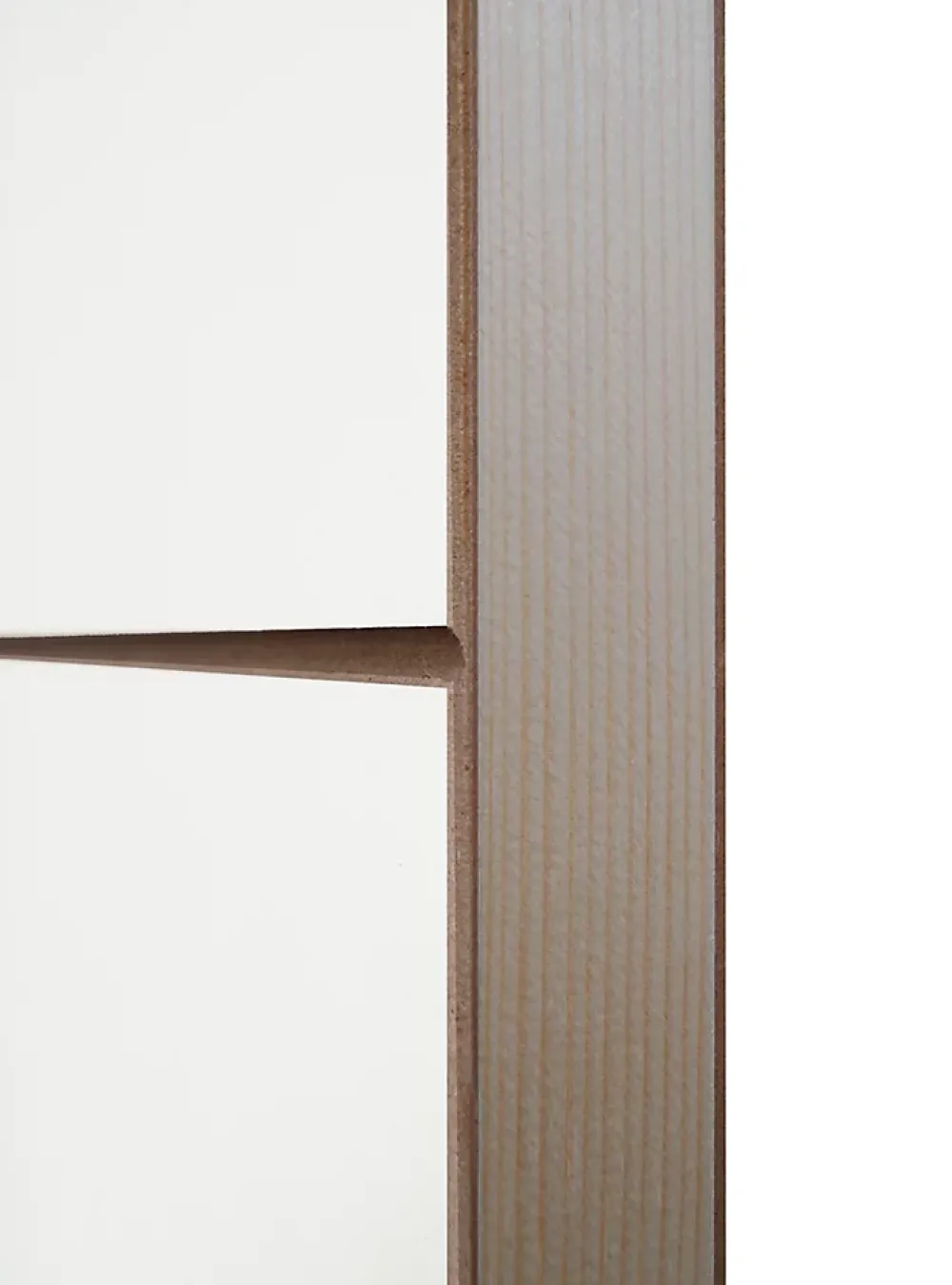 Porte coulissante Alvéolaire gravé prépeinte H.204 x l.73 cm- Porte Coulissante