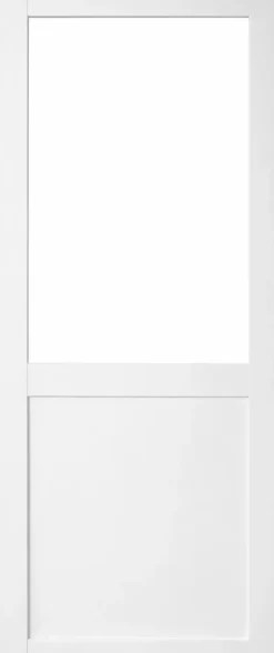 Gd Menuiseries Porte Coulissante Atelier Blanc H204 X L93 Sans Meneau- Porte Coulissante