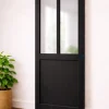Gd Menuiseries Porte Coulissante<Porte Coulissante Atelier Noir H204 X L63, Coquilles Noir