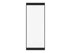 Vente-unique Porte coulissante avec rail invisible - aluminium et verre trempé dépoli - 93 x 210 cm - TORIPA- Porte Coulissante