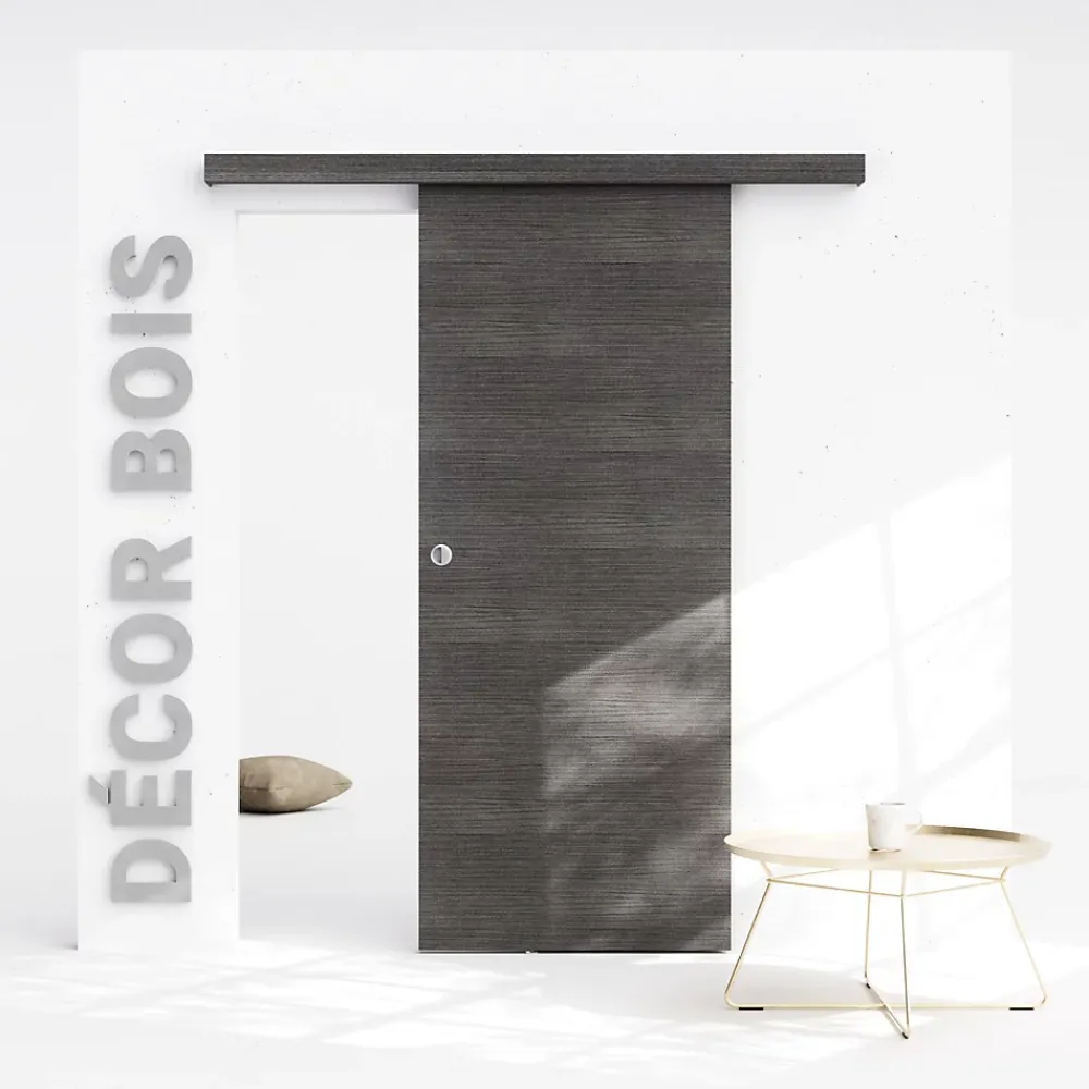 Coulicool Porte Coulissante avec Rail - Costa Rica 83 cm - Sans butée- Porte Coulissante