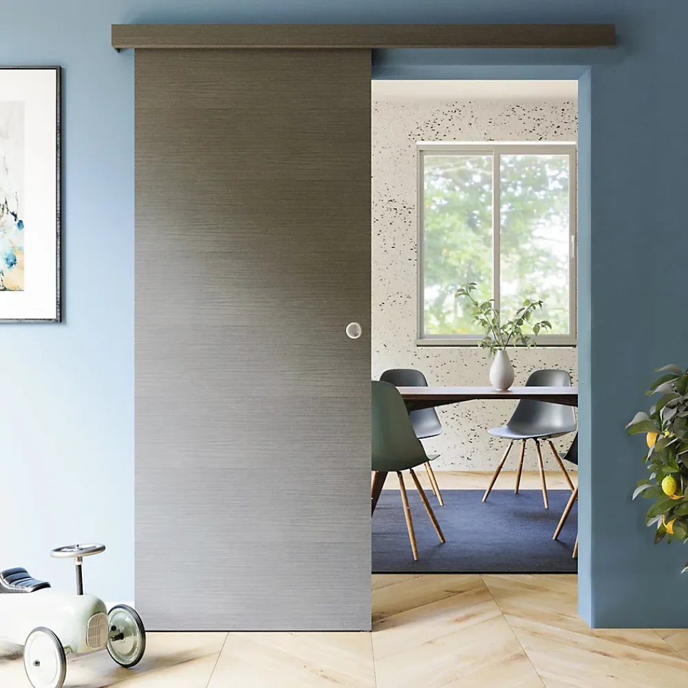 Coulicool Porte Coulissante avec Rail - Costa Rica 83 cm - Sans butée- Porte Coulissante