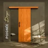 Coulicool Porte Coulissante avec Rail + Poignée Verticale - Alizés 73 cm- Porte Coulissante