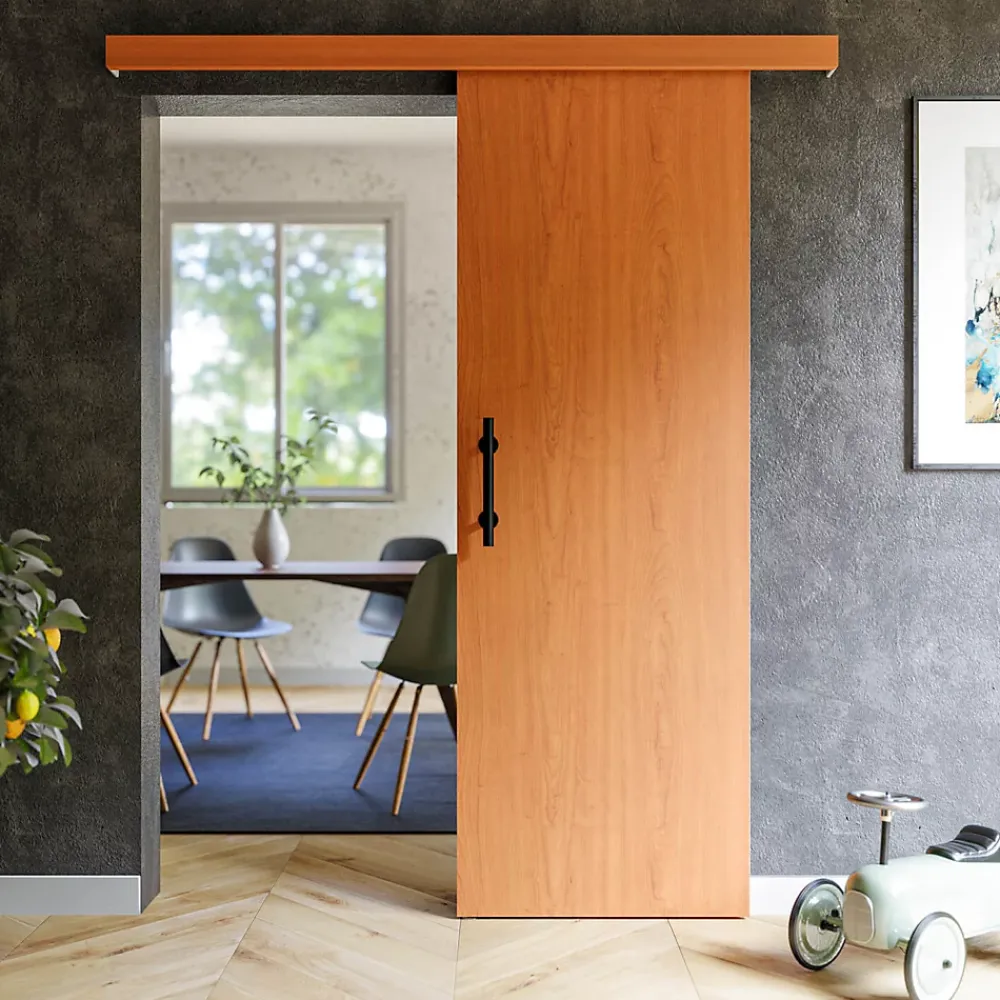 Coulicool Porte Coulissante avec Rail + Poignée Verticale - Alizés 73 cm- Porte Coulissante