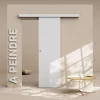 Coulicool Porte Coulissante<Porte Coulissante avec Rail - Prépeinte Plane 63 cm - Sans butée