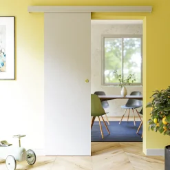Coulicool Porte Coulissante<Porte Coulissante avec Rail - Prépeinte Plane 63 cm - Sans butée