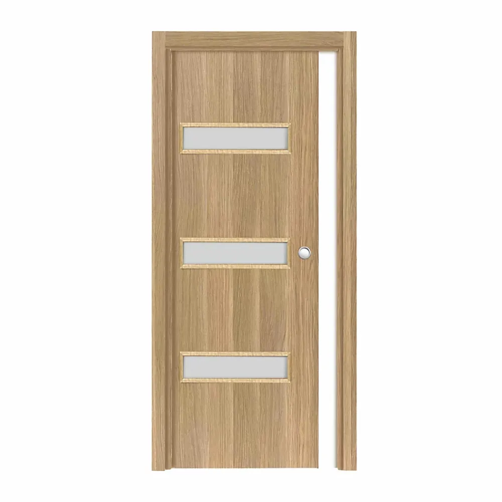 Reivilo Porte Coulissante<Porte coulissante cloison April 73 cm avec cuvette ronde chromée