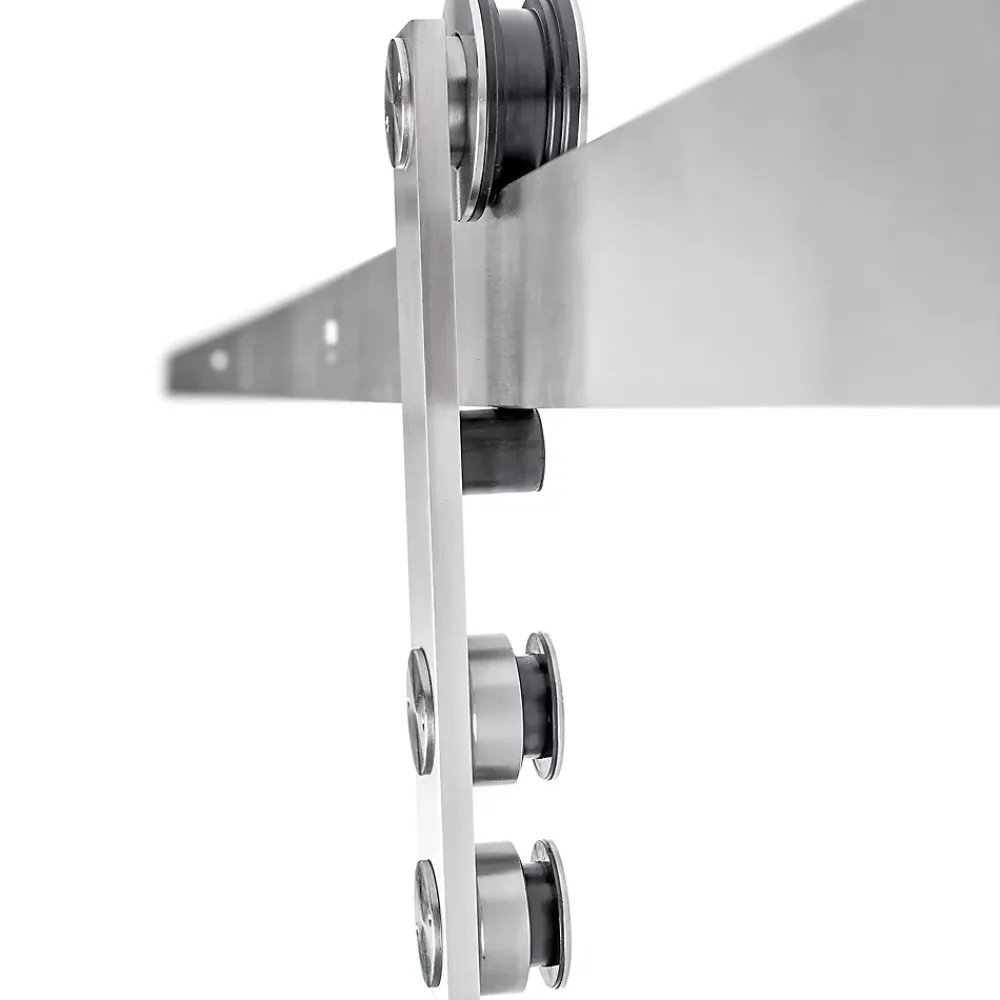 Schulte Porte coulissante complète 90x208 - verre de sécurité - porte vitrée - décor dépoli - système apparent- Porte Coulissante
