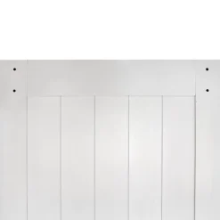 Schulte Porte coulissante complète bois - 90x215cm - blanc - système ouvert noir- Porte Coulissante