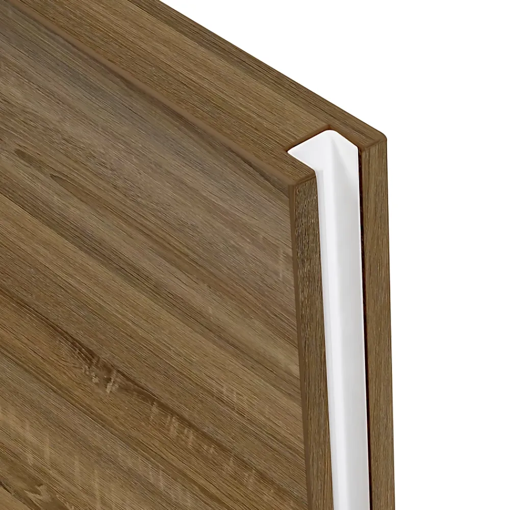 Schulte Porte Coulissante<Porte coulissante complète - 176x203 - décor chêne - double porte - poignée ronde - double softclose