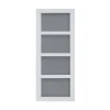 Porte coulissante Connemara 4 carreaux blanc H.204 x l.83 cm- Porte Coulissante