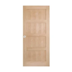 GoodHome Porte coulissante Connemara chêne H.204 x l.83 cm- Porte Coulissante