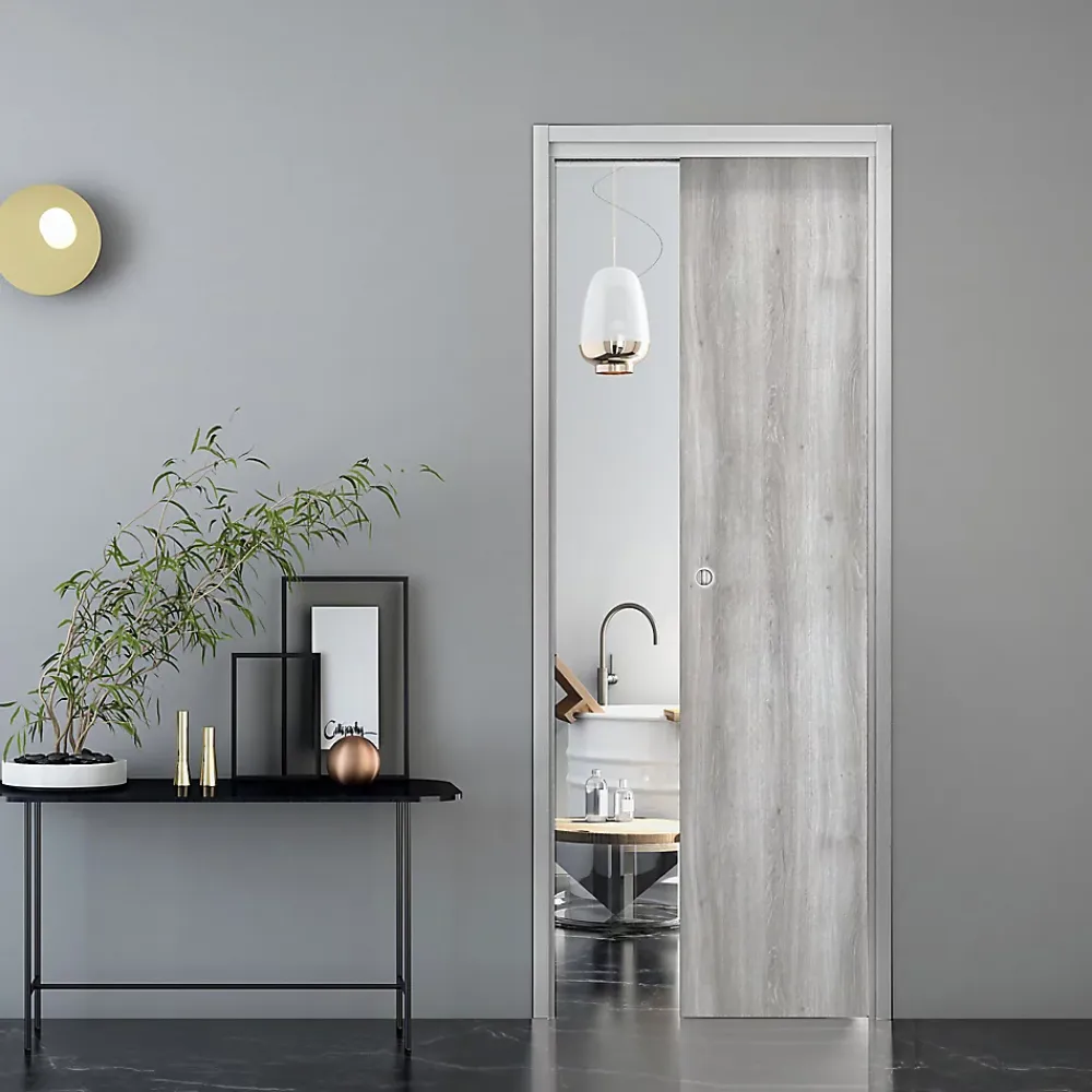 Porte Coulissante<Porte coulissante Exmoor gris H.204 x l.83 cm