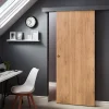 Porte coulissante Exmoor chêne H.204 x l.83 cm- Porte Coulissante