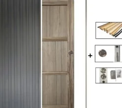 Gd Menuiseries Porte Coulissante<Porte Coulissante Frake 3 Panneaux H204 X L73, Galandage, Kit De Finition