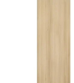 Gd Menuiseries Porte Coulissante Honey Oak H204 X L73, Rail Alu Bandeau Noir- Porte Coulissante