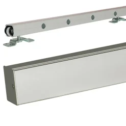Gd Menuiseries Porte Coulissante<Porte Coulissante Honey Oak H204 X L73, Rail Alu, Coquilles