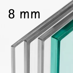 Schulte Porte Coulissante<Porte Coulissante En Verre - 102x220 - Décor Opaque - Poignée Ronde + Double Amortisseur Softclose
