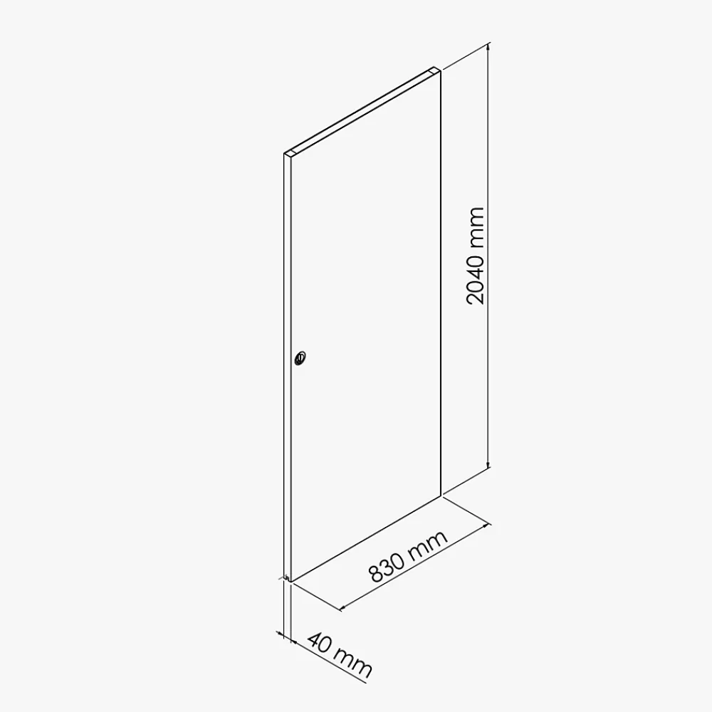 Coulicool Porte Coulissante Seule - Denver 83 cm- Porte Coulissante