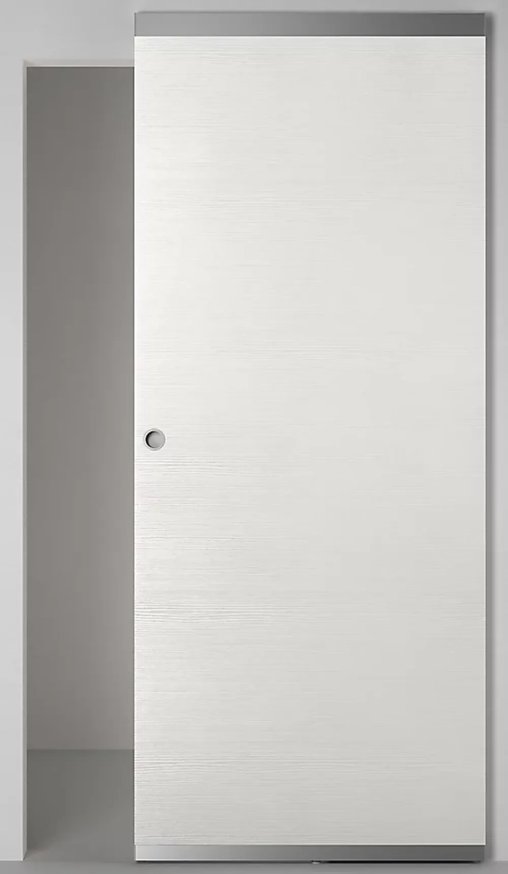 Porte coulissante Summa blanchi H.204 x l.83 cm- Porte Coulissante