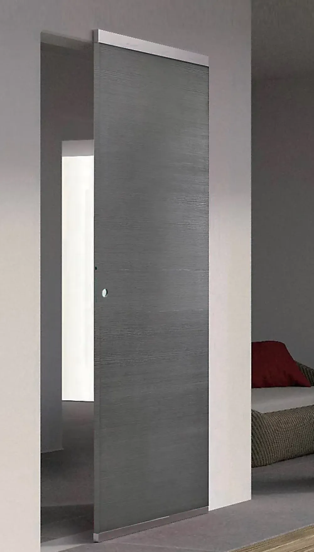 Porte Coulissante<Porte coulissante Summa grise H.204 x l.73 cm